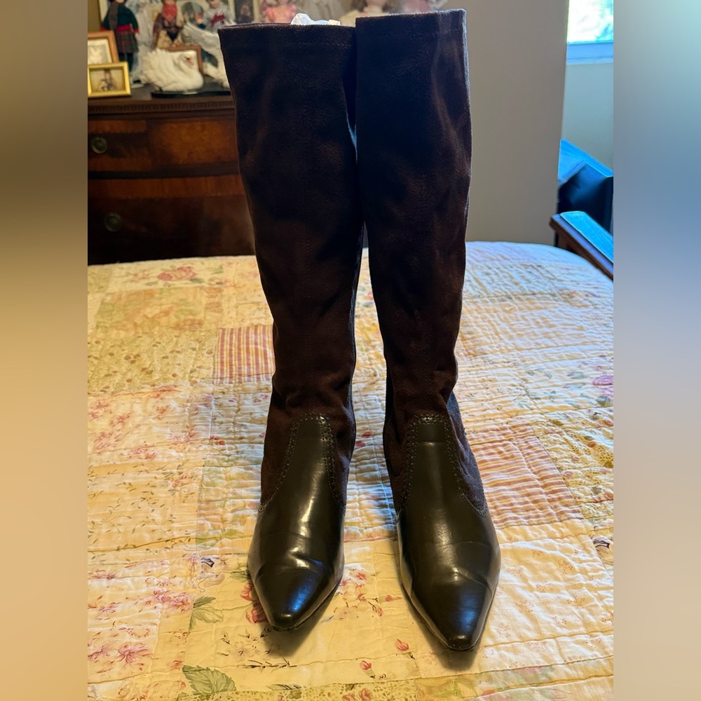 Maurice’s Brown Suede Knee-High Boots